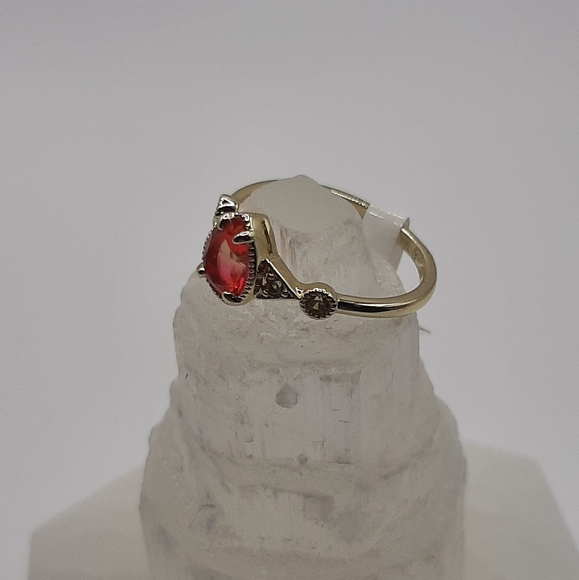 R868 Pink Pear Ring Plated - Fragrant Jewels - Picture 2 of 7